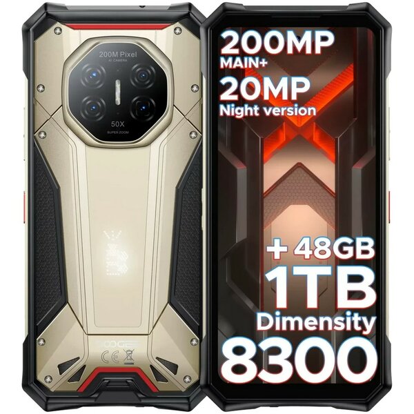 Doogee S300 Plus 5G 12GB/1TB Titanium Gold